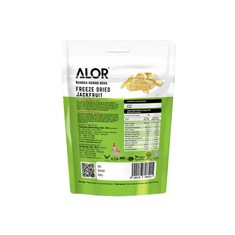 Freeze Dried Jackfruit Snack by Alor | 6 Packs | 15g per pack