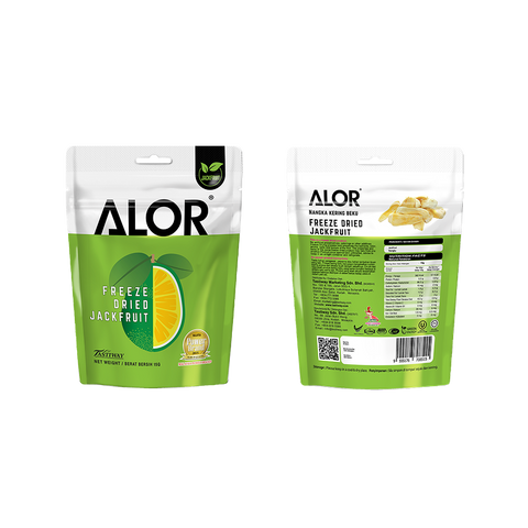 Freeze Dried Jackfruit Snack by Alor | 6 Packs | 15g per pack