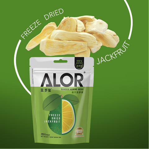 Freeze Dried Jackfruit Snack by Alor | 6 Packs | 15g per pack