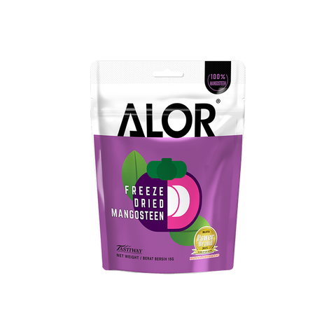 Freeze Dried Mangosteen Snack by Alor | 6 Packs | 15g per pack