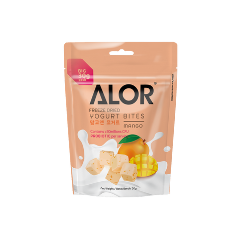 Freeze Dried Mango Yogurt Bites by Alor | 3 Packs | 30g per pack