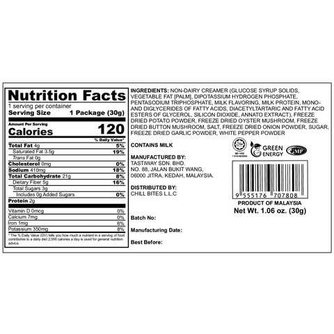 Mushroom Soup | 8 Packs | 30g per pack